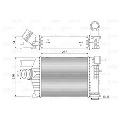 14461-1381R Intercooler Assy لشركة رينو Captur Clio IVV Duster 1.5 DCI 2013